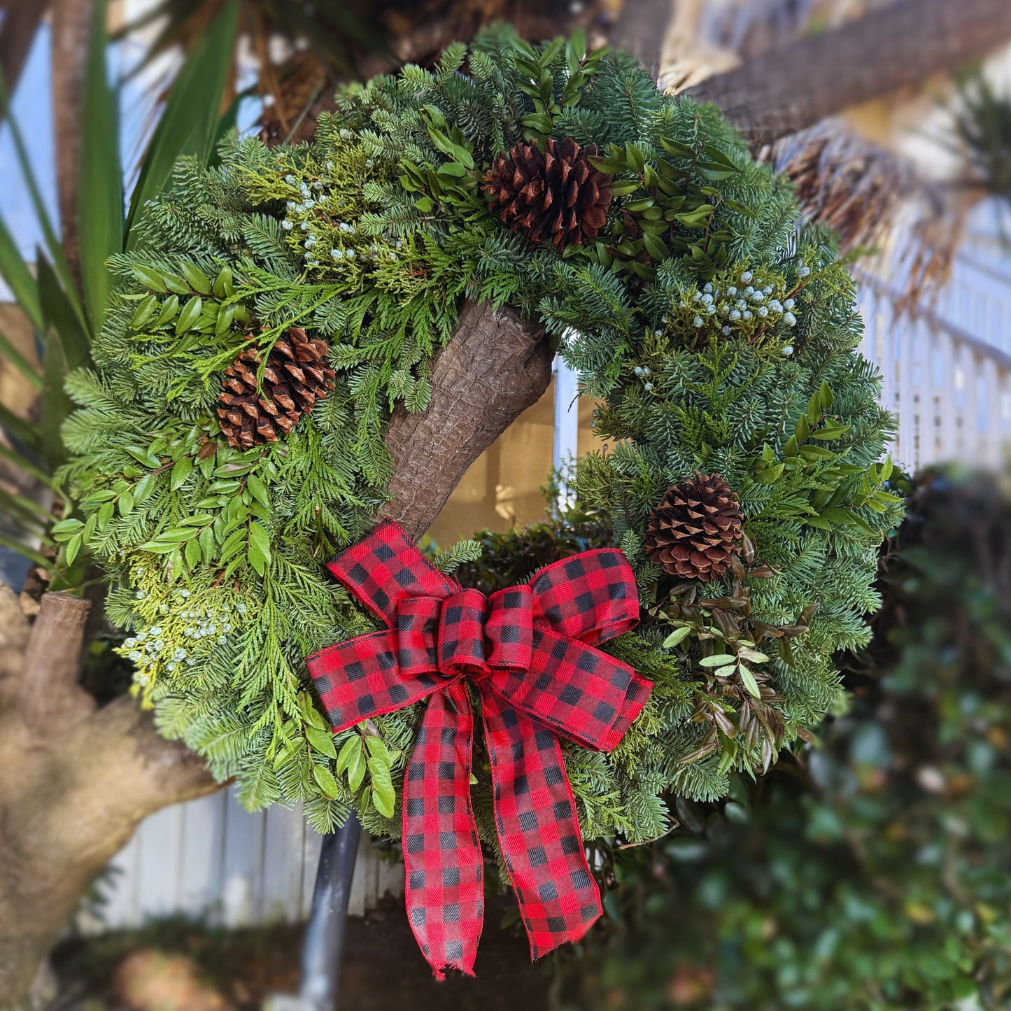 Rustic Buffalo Plaid Bow