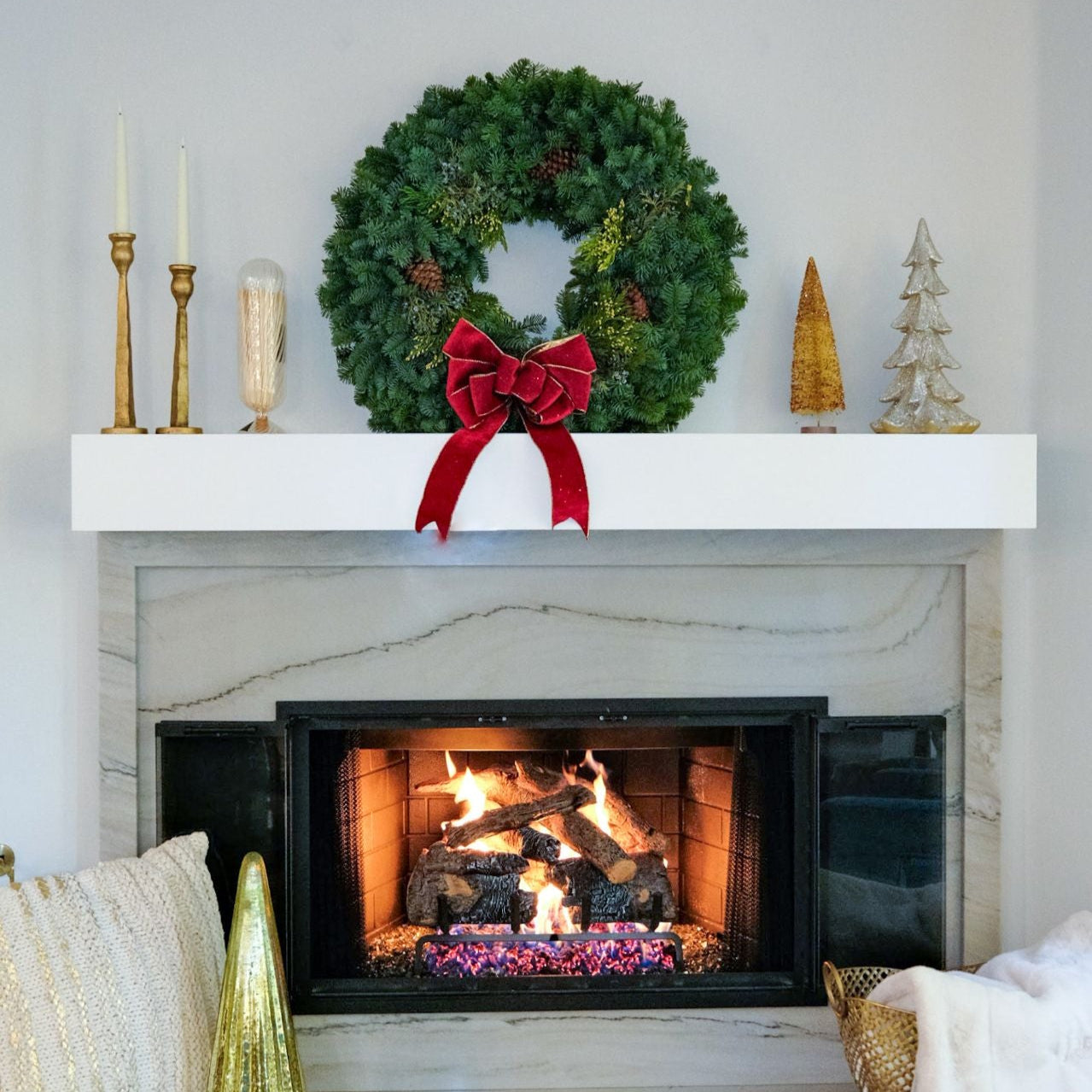 Yuletide Classic 26" Fresh Wreath
