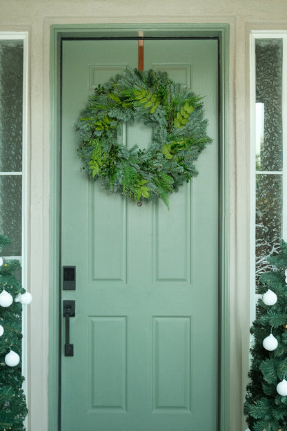 Silver Bells 26" Fresh Wreath
