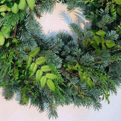 Silver Bells 26" Fresh Wreath